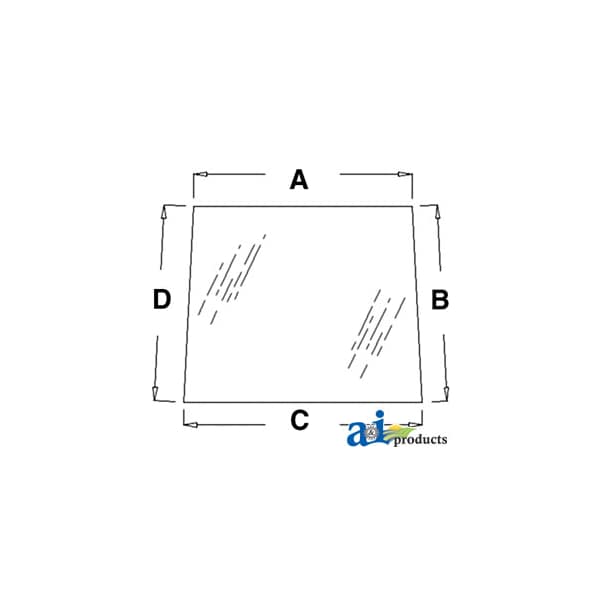 Glass, Door, Upper (LH) 38.75" x32" x6.25"